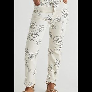 We the Free daisy jeans